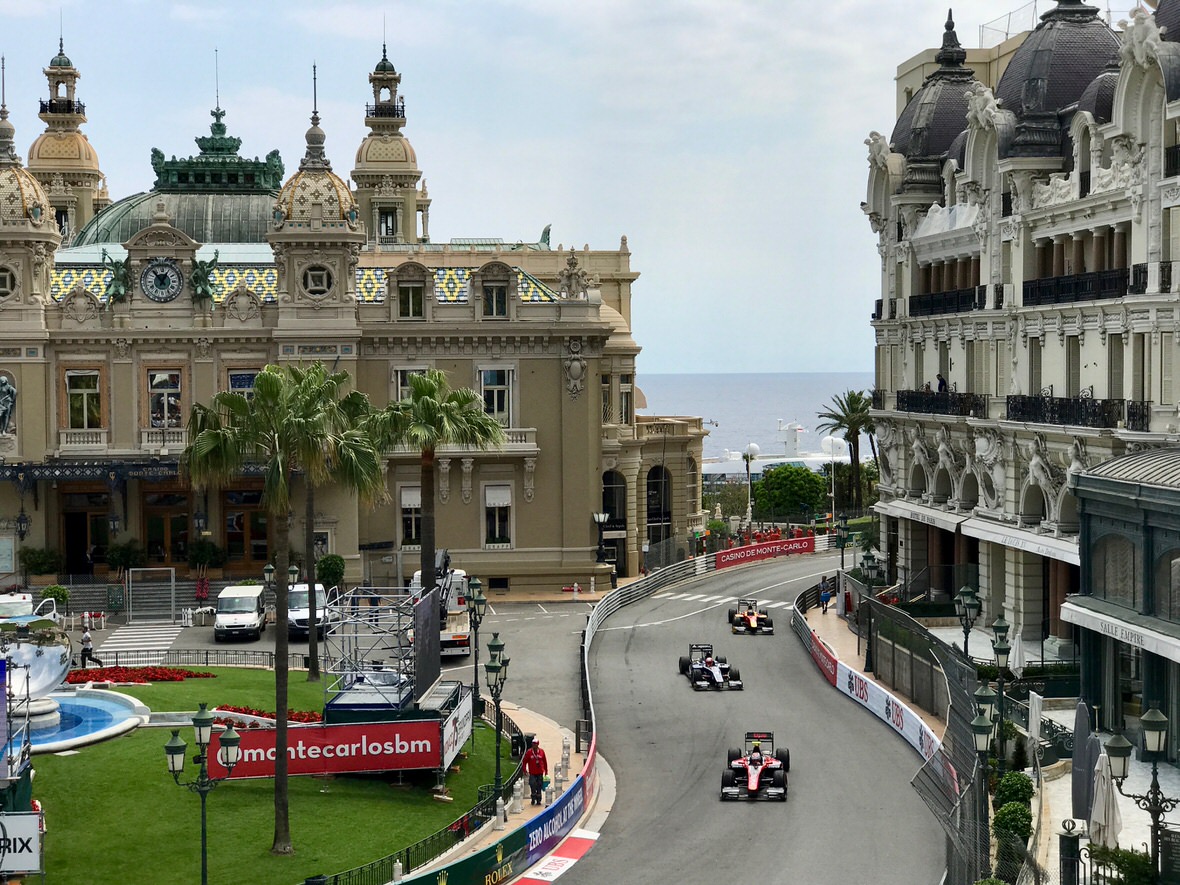 F1 Monaco Grand Prix Formula One race through the city streets