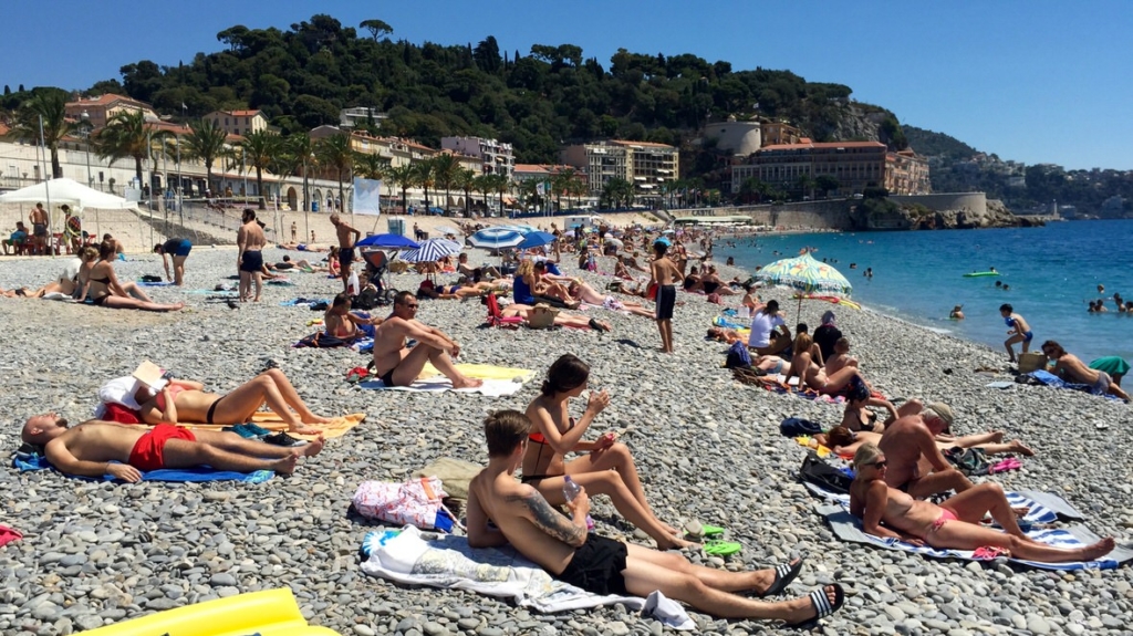 Beach in Nice, French Riviera