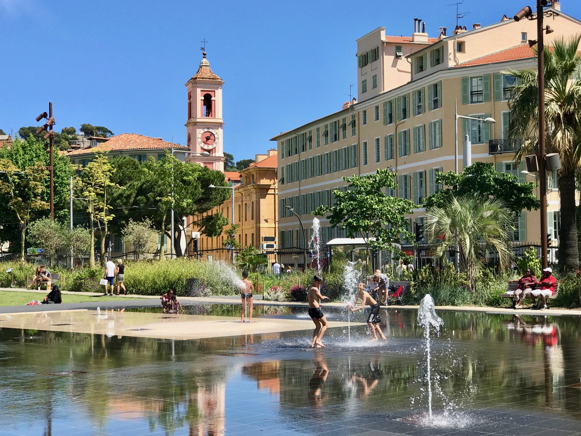 Place Massena and the Paillon Promenade in Nice - French Riviera