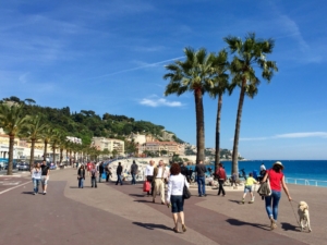 Promenade des Anglais in Nice (Walkway of the English), French Riviera