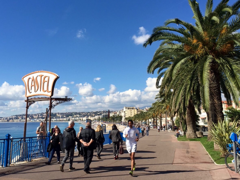 Promenade des Anglais in Nice (Walkway of the English), French Riviera