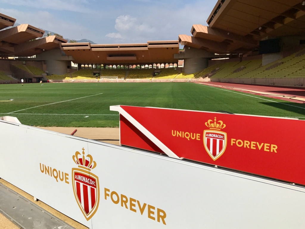 Monaco stadium in the Fontvieille district